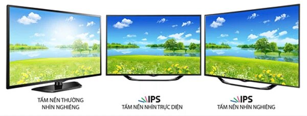 Tấm nền IPS cho màu sắc đẹp và góc nhìn rộng hơn