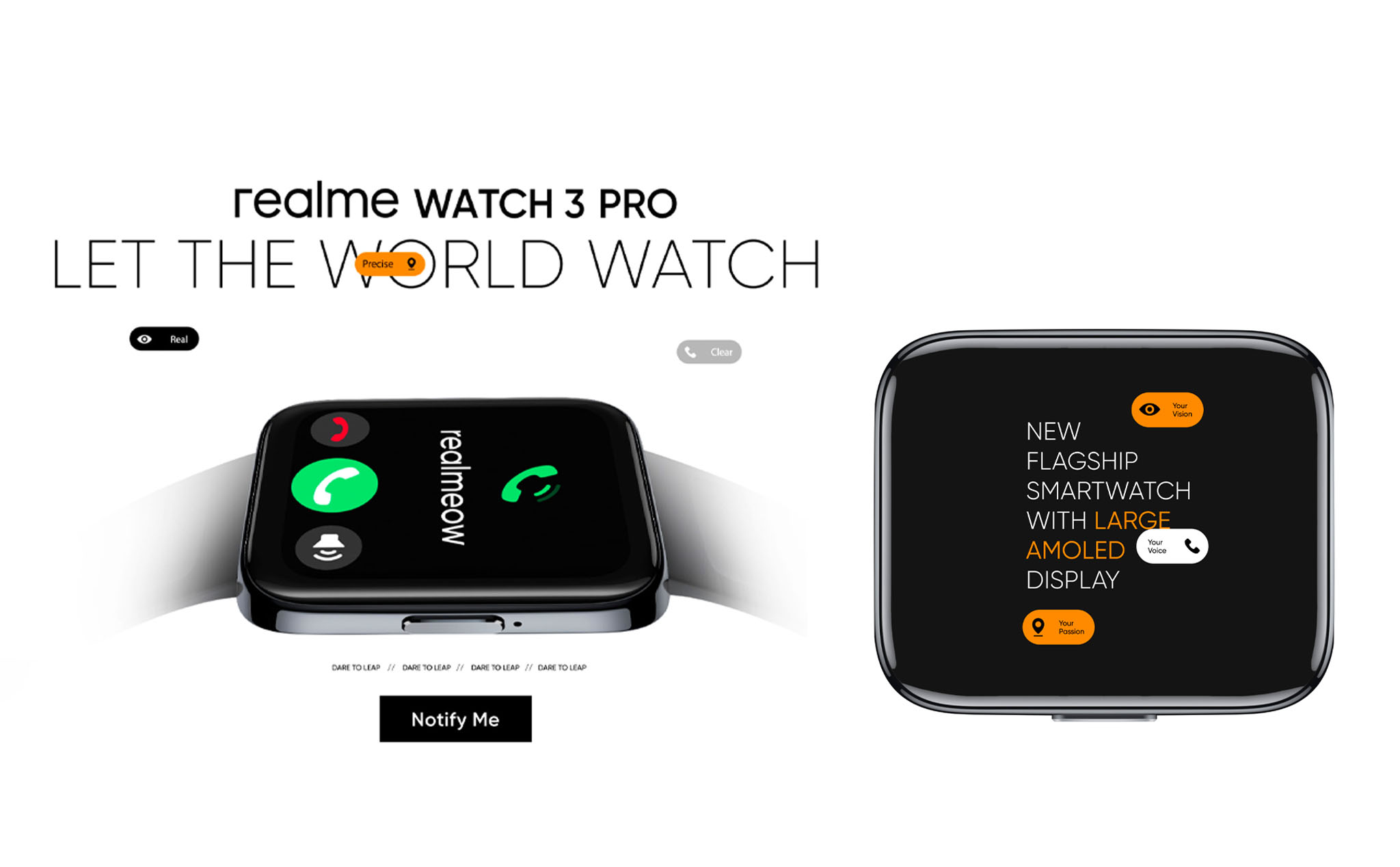 Realme Watch 3 Pro lộ diện: Trang bị tấm nền OLED và GPS
