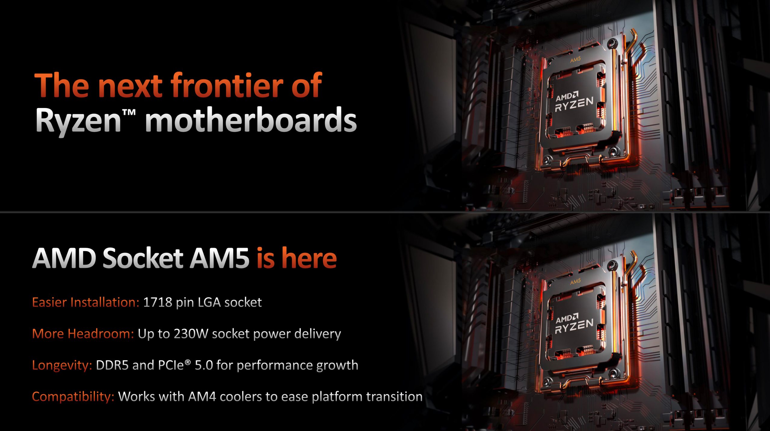AMD ra mắt Socket AM5 mới: Nâng cấp toàn diện so với thế hệ trước
