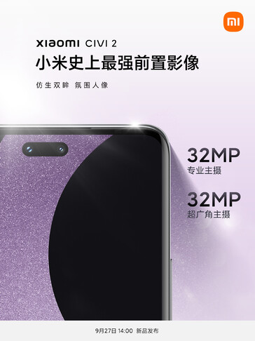 Thiết bị đầu tiên sử dụng thiết kế “viên thuốc của Apple: Xiaomi Civi 2