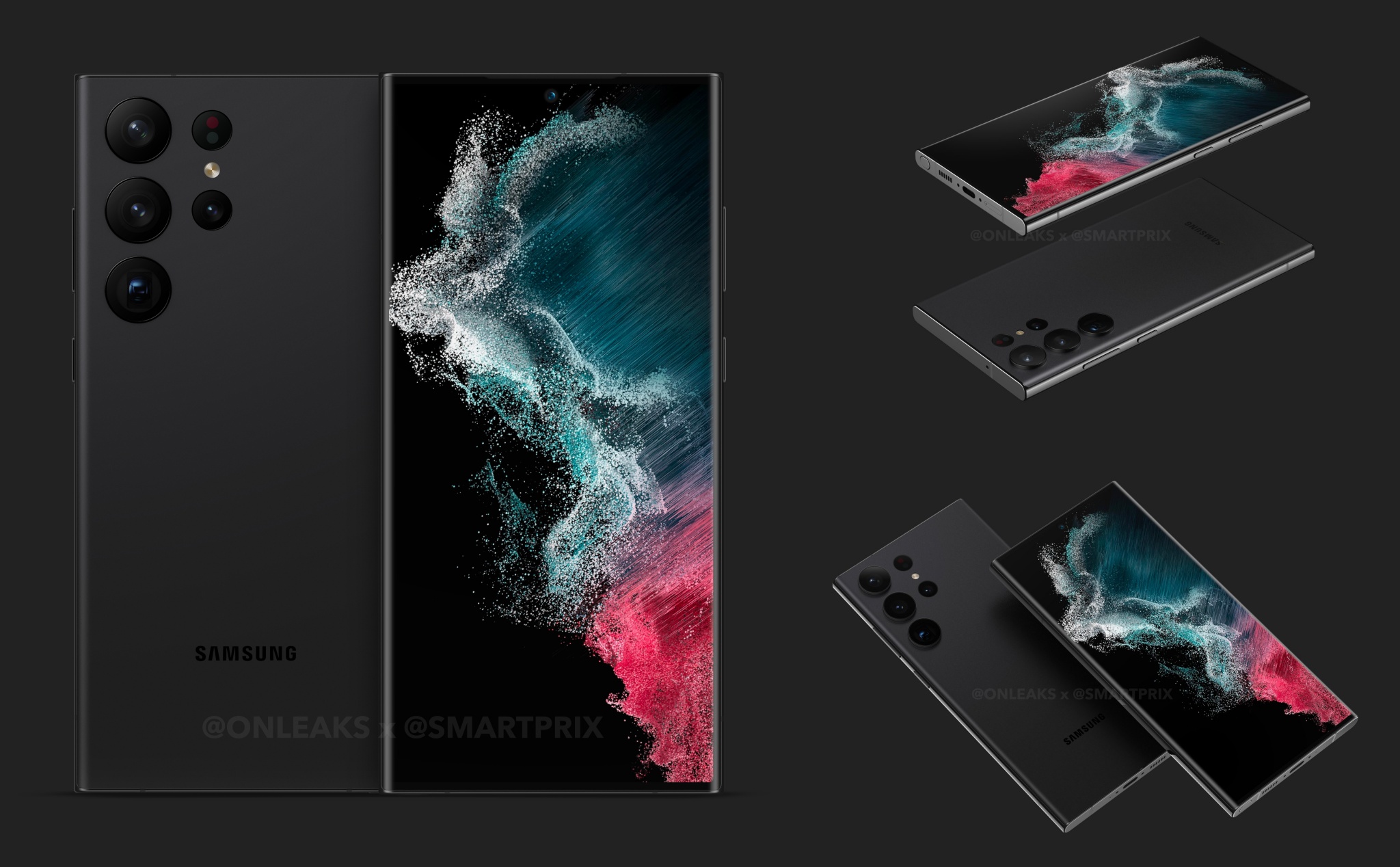 Hình ảnh render của Samsung Galaxy S23 Ultra