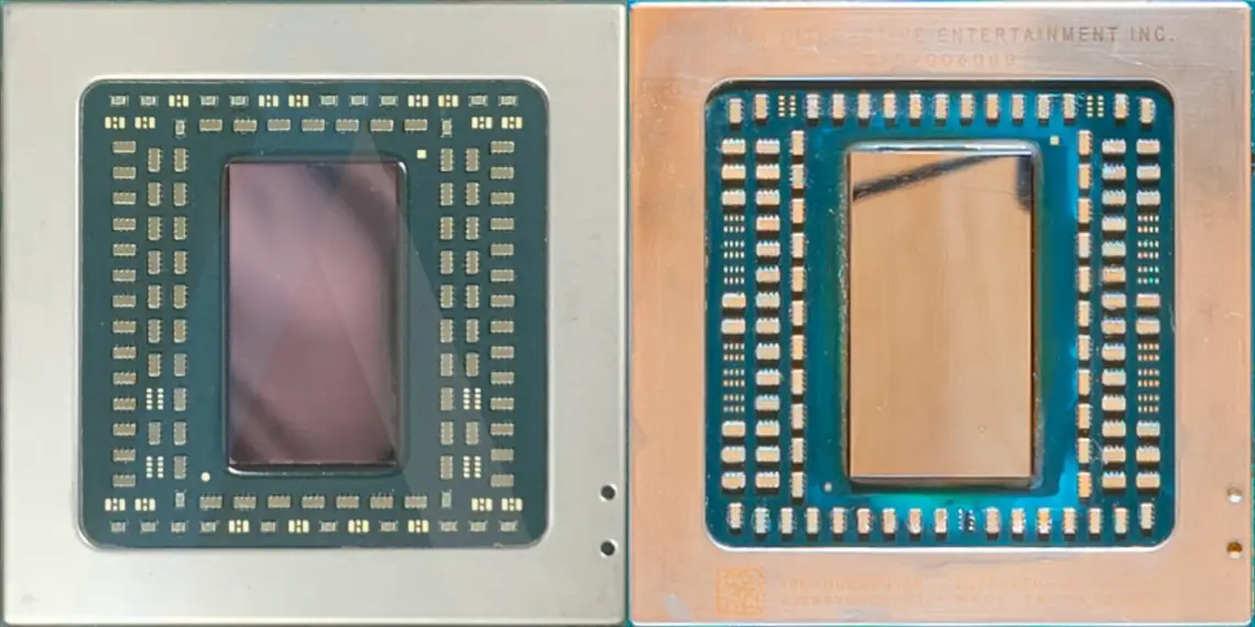 Kích thước của CPU mới trên Sony PlayStation 5 CFI-1202