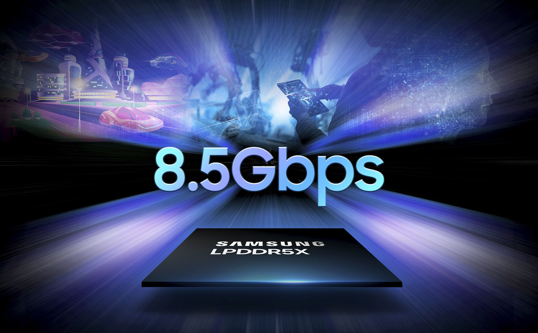 LPDDR5X DRAM của Samsung đạt được tốc độ lên đến 8.5Gbps