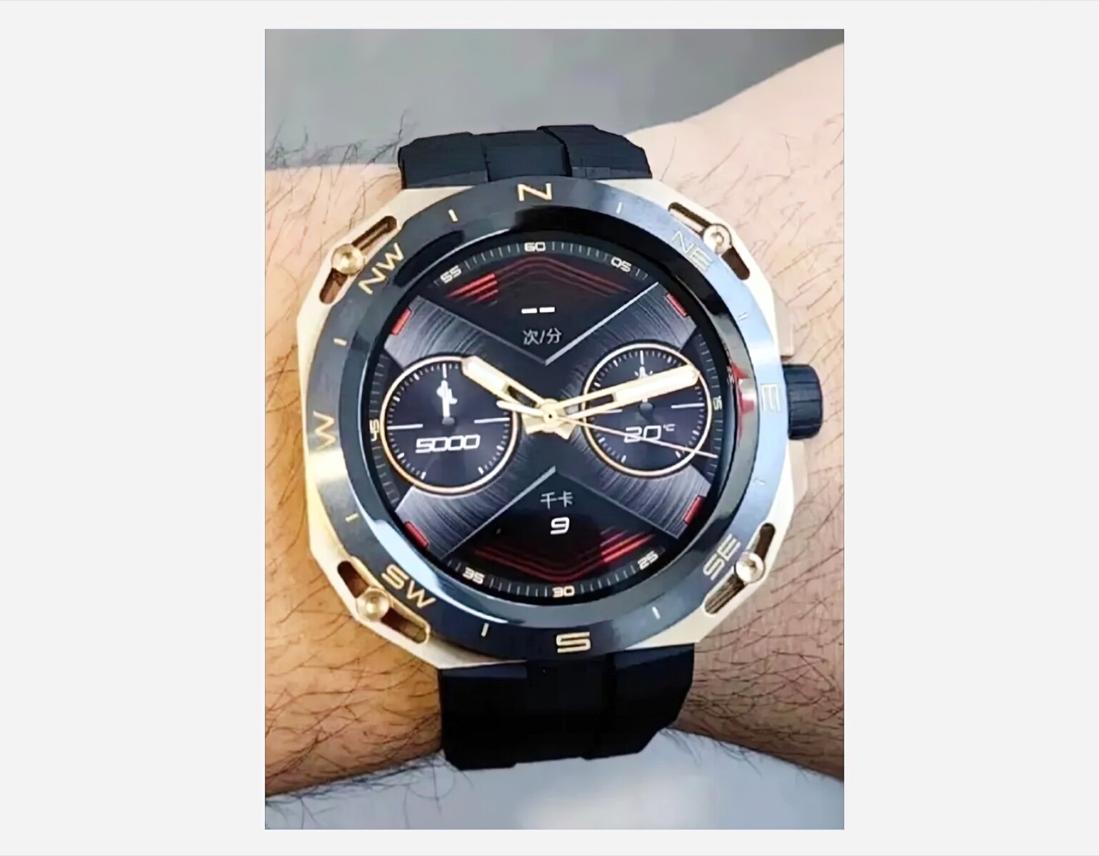 Hình ảnh trên tay Huawei Watch GT Cyber trên weibo