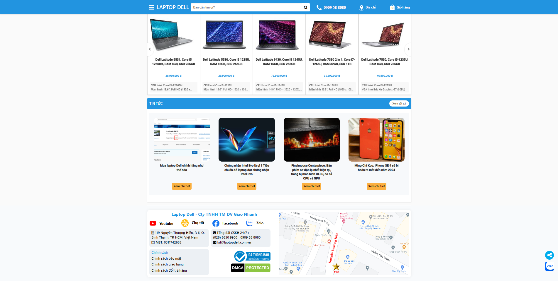<span><strong>laptop Dell</strong></span> là đơn vị có đầy đủ thông tin để người dùng tìm hiểu