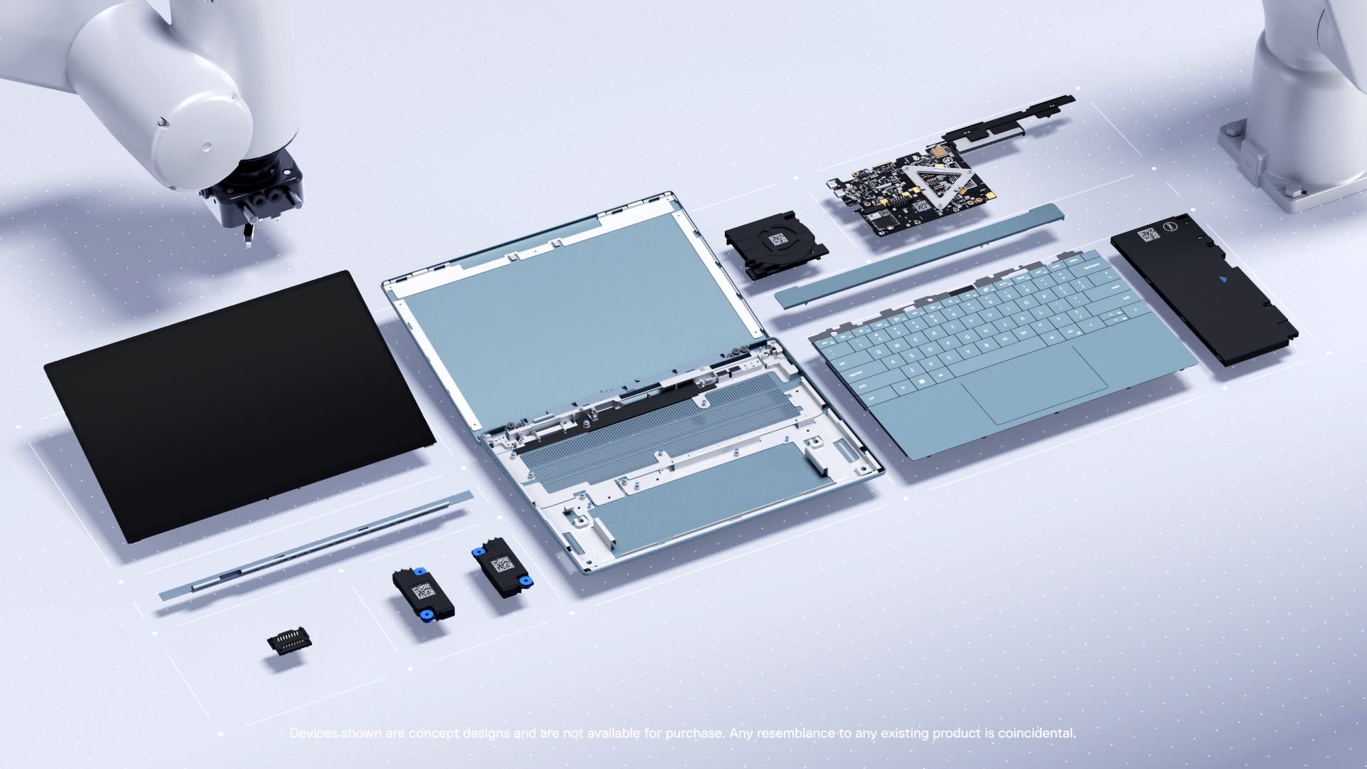 Các linh kiện của Dell Concept Luna