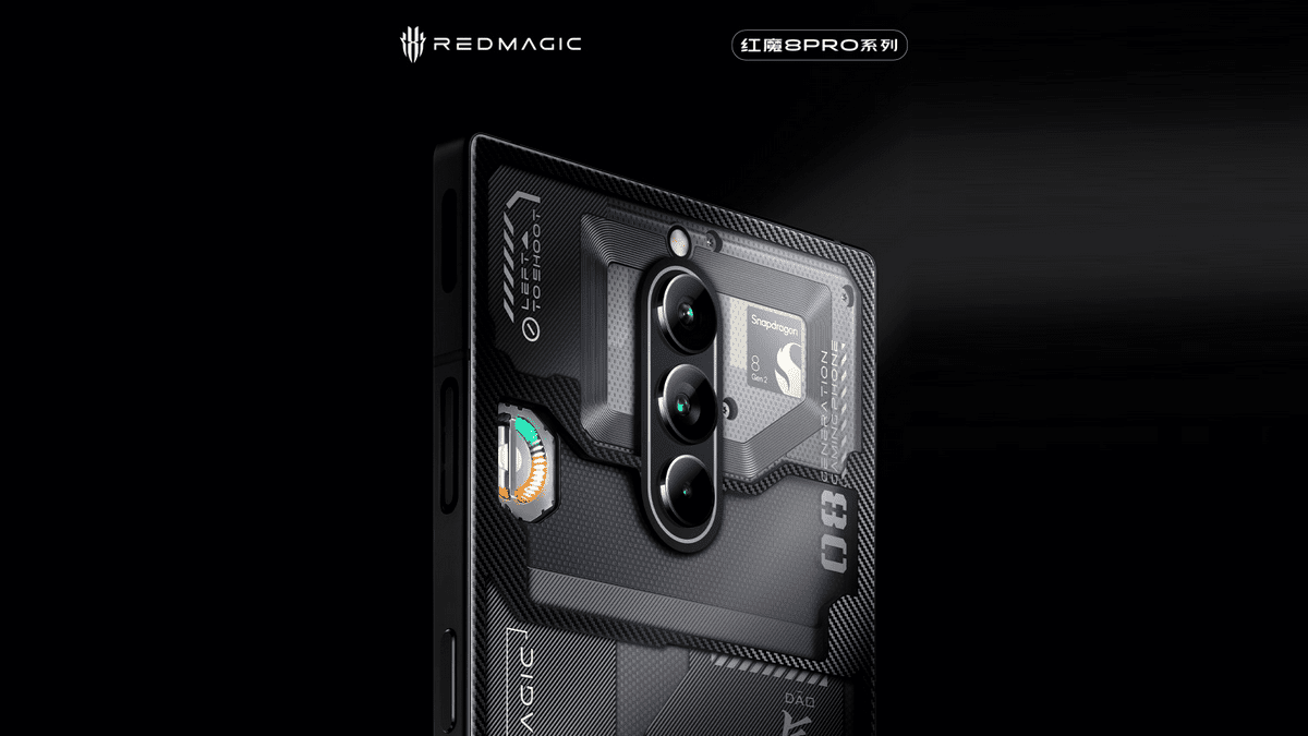 Mặt lưng của Nubai Red Magic 8 Pro
