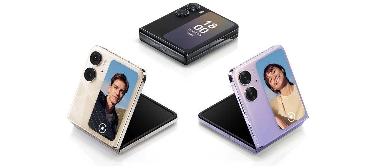 OPPO Find N2 Flip được trang bị màn hình lớn phía sau