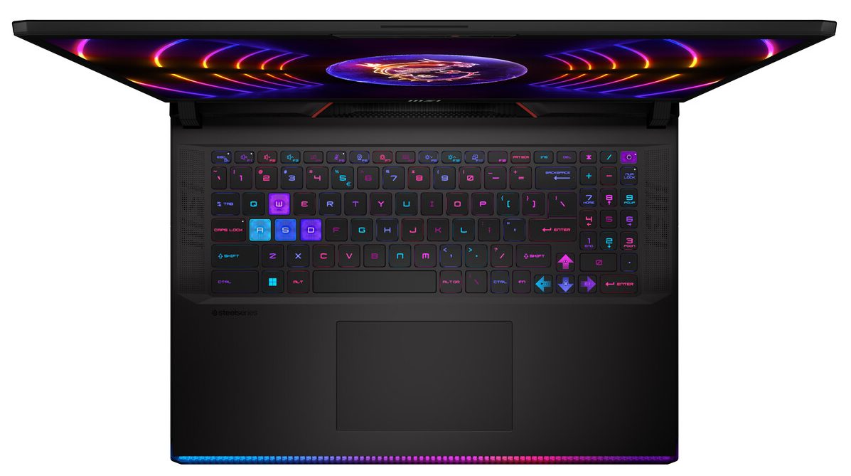 Bàn phím trên MSI Raider GE78 HX