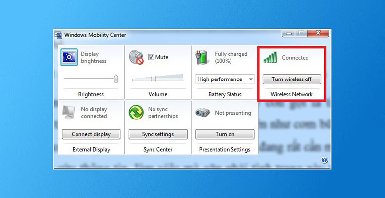 cách kết nối wifi cho laptop dell trên windows 7