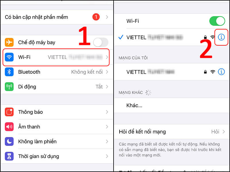 wifi đã kết nối nhưng không có internet