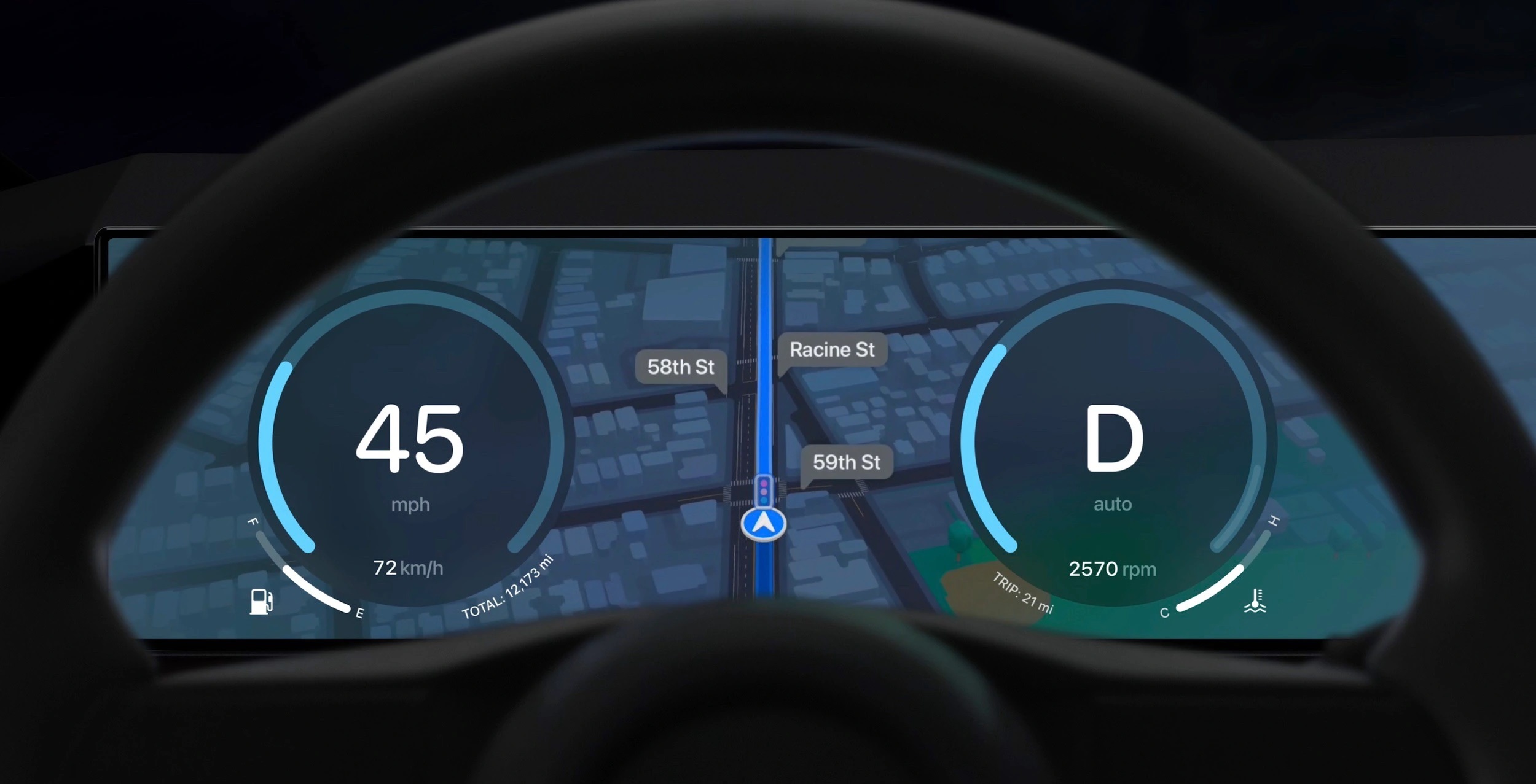 Apple CarPlay tích hợp sâu vào oto