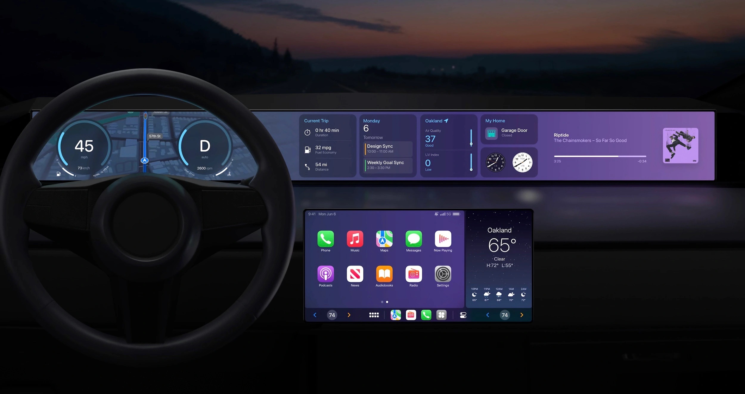 Apple CarPlay trên Mercedes-Benz_EQS