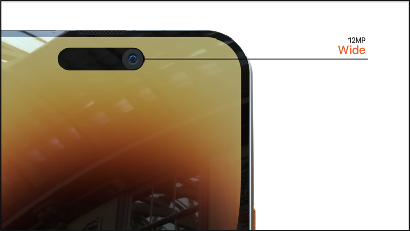 Camera trước trên iPhone 15 Ultra