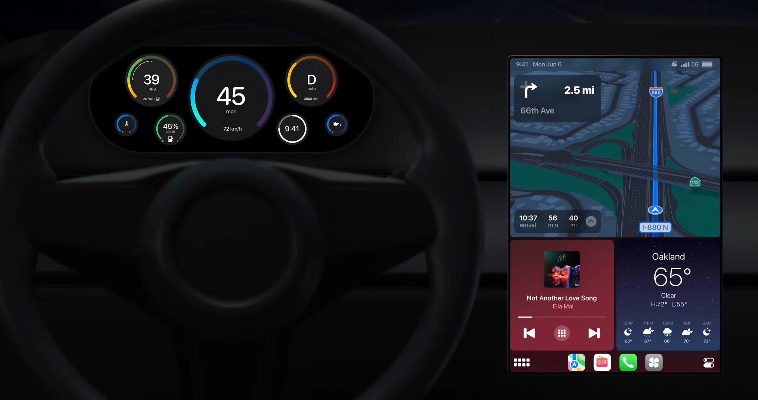 Tổng hợp thông tin trên Apple CarPlay mới: thiết kế mới, tích hợp sâu vào oto