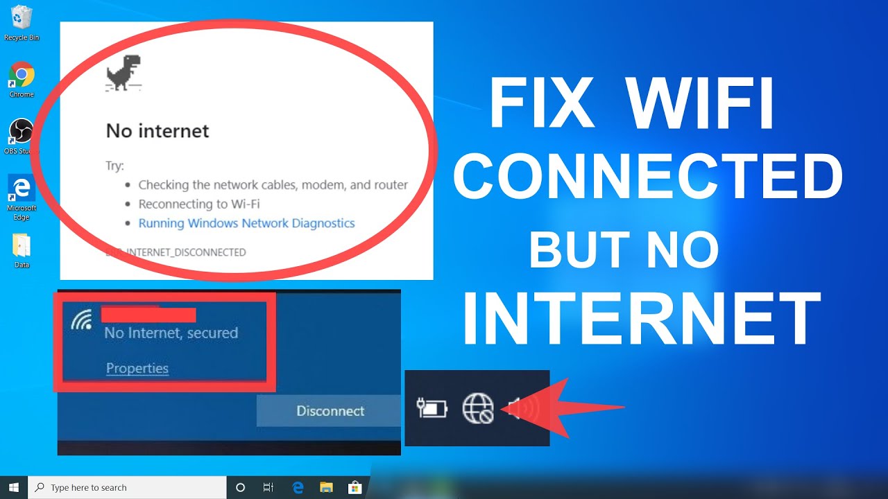 Laptop kết nối wifi nhưng không vào được internet
