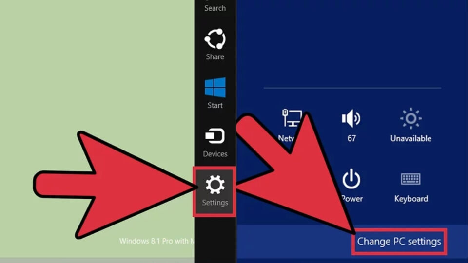 Change PC settings
