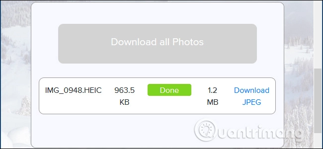 Chuyển file heic sang jpg bằng công cụ online