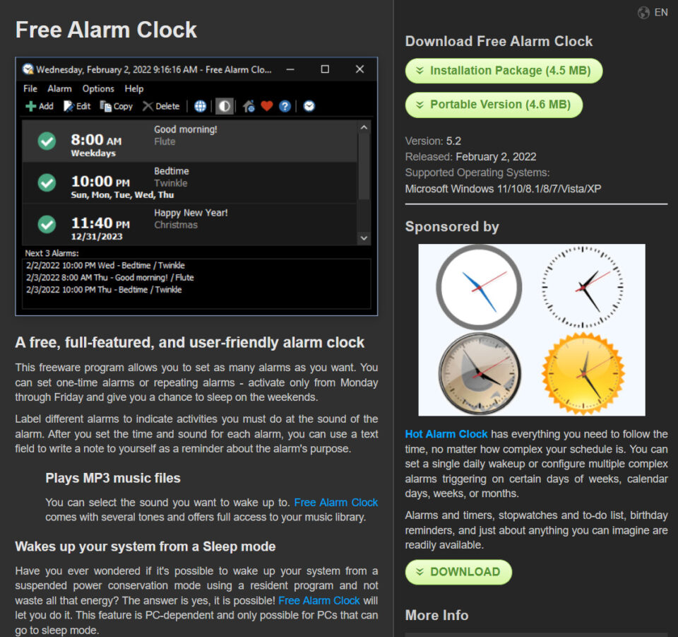 Free Alarm Clock