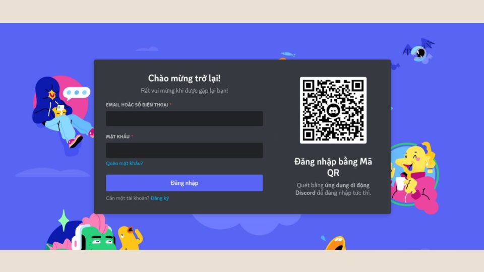 Giao diện đăng nhập của ứng dụng