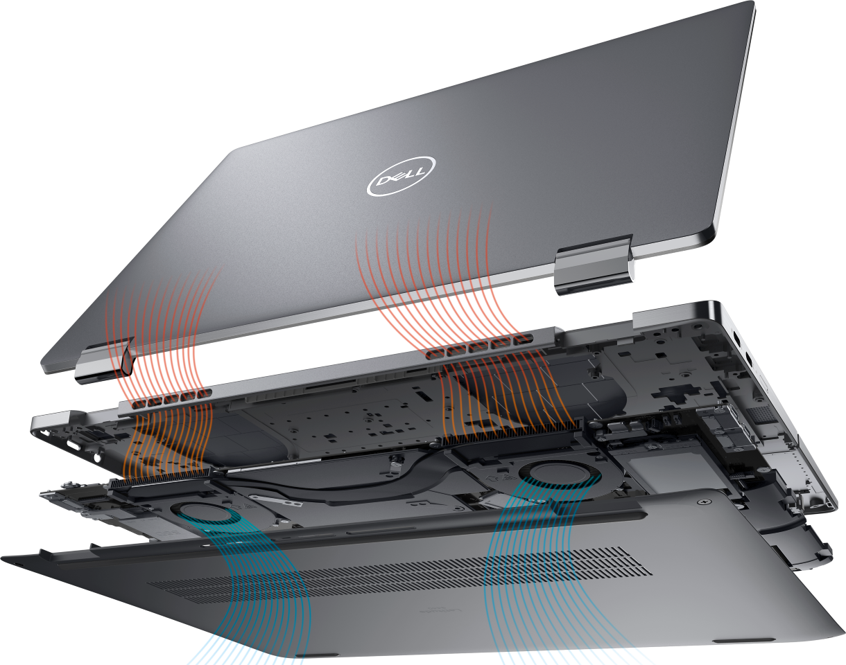 Hệ thống tản nhiệt trên Dell Latitude 9440