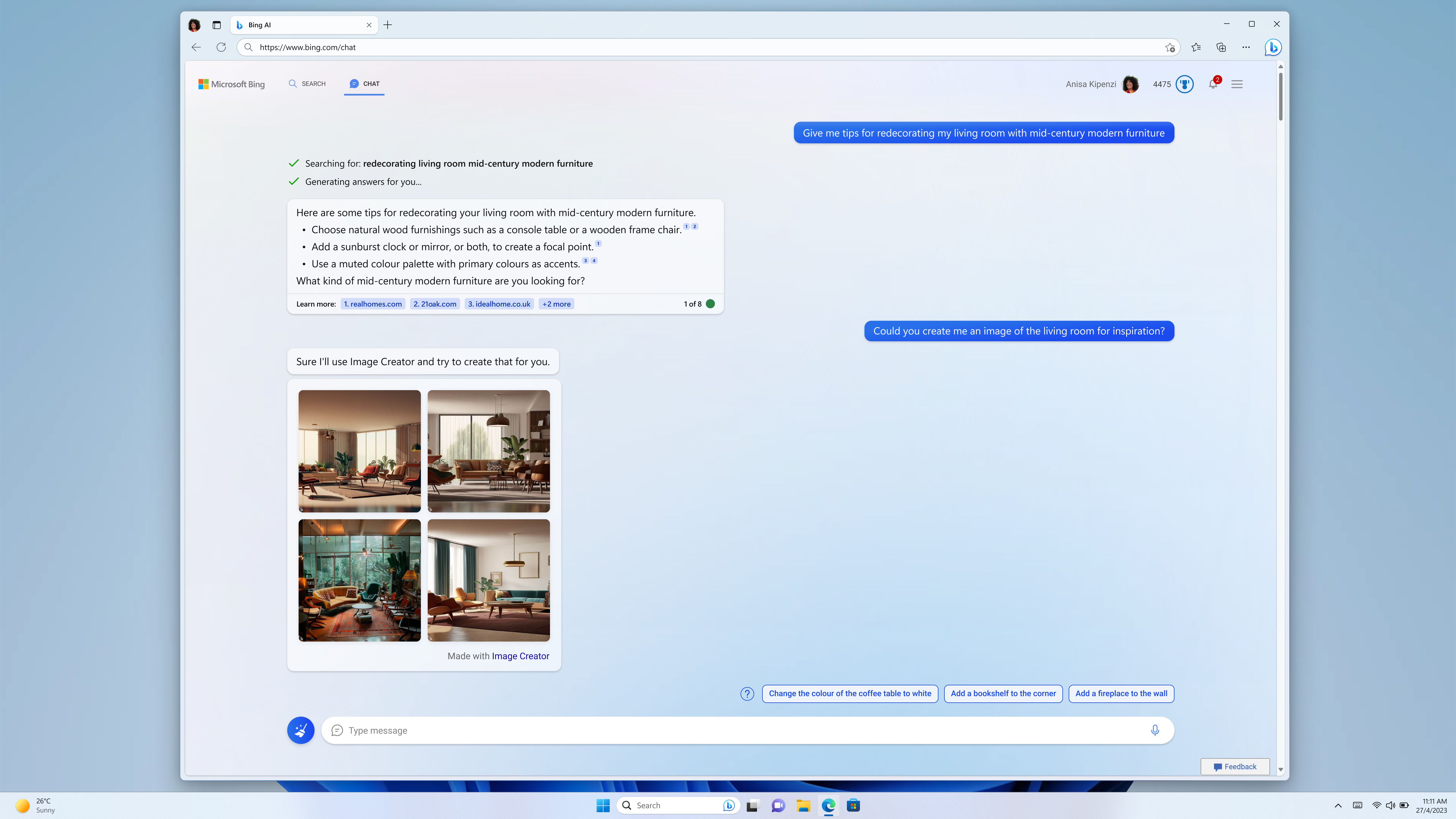 Microsoft Bing Image Creator giúp người dùng tạo ra hình ảnh chỉ với 1 câu lệnh