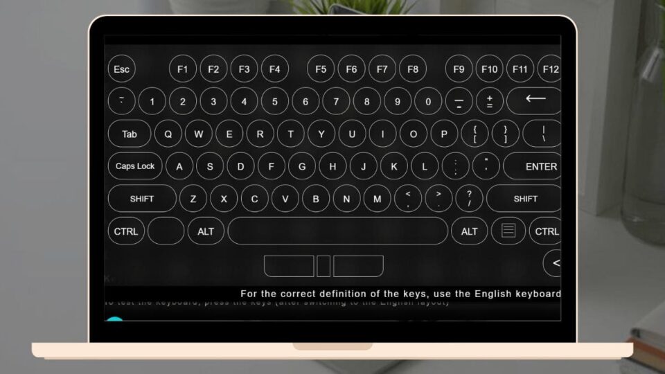Giao diện trên Keyboard-test.space