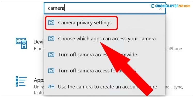 Camera privacy settings