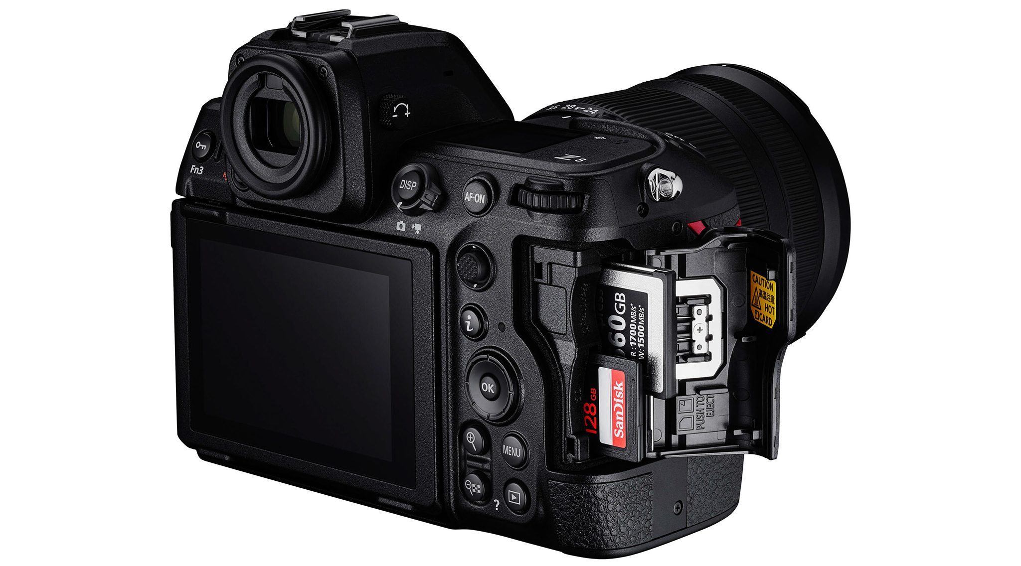 Khe cắm thẻ trên Nikon Z8