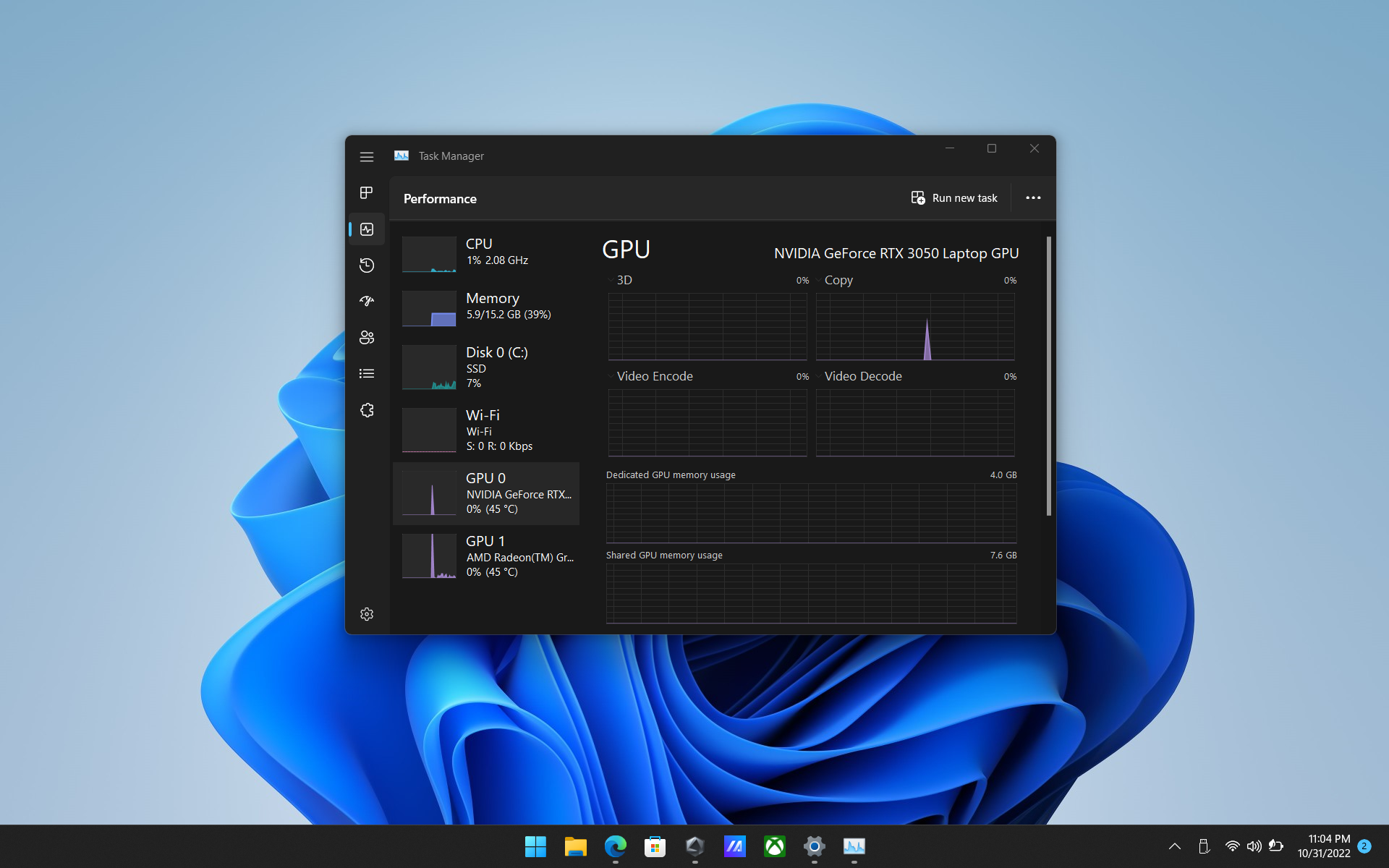 Task manager windows 11