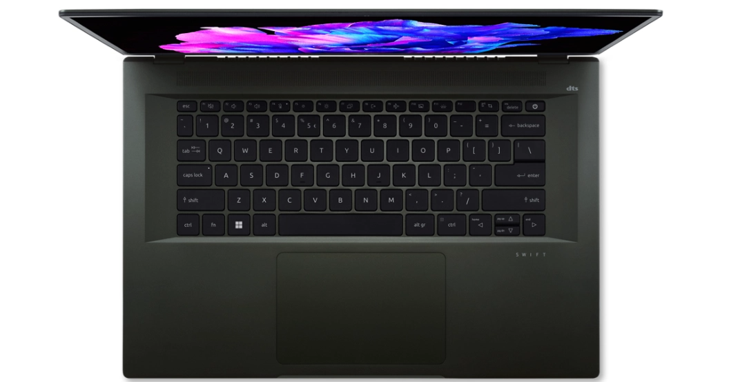 Bàn phím trên Acer Swift Edge 16 2023