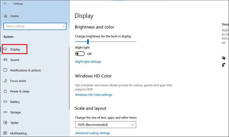Cách tăng độ sáng màn hình laptop dell trong setting