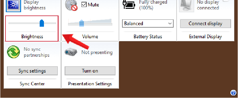 Display brightness