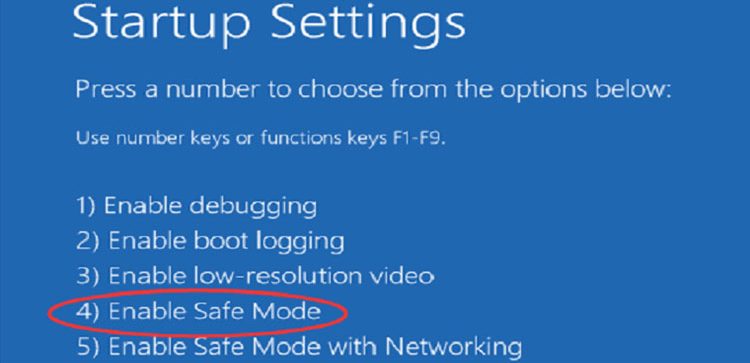 Enable Safe Mode