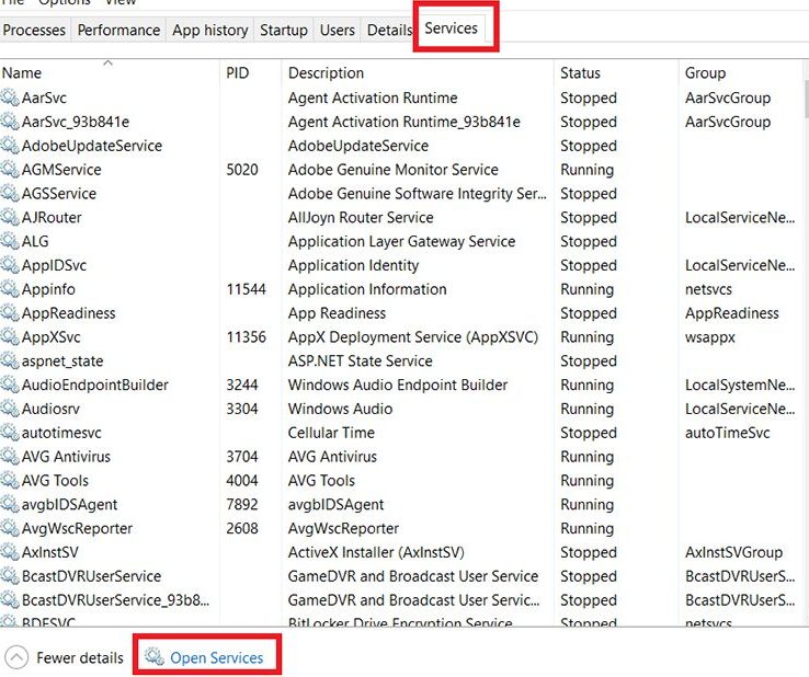 Open services