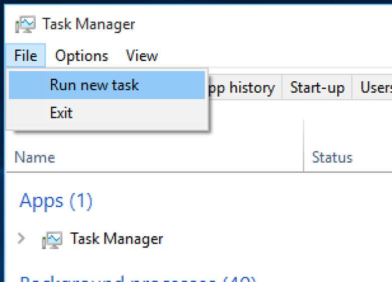 Run new task
