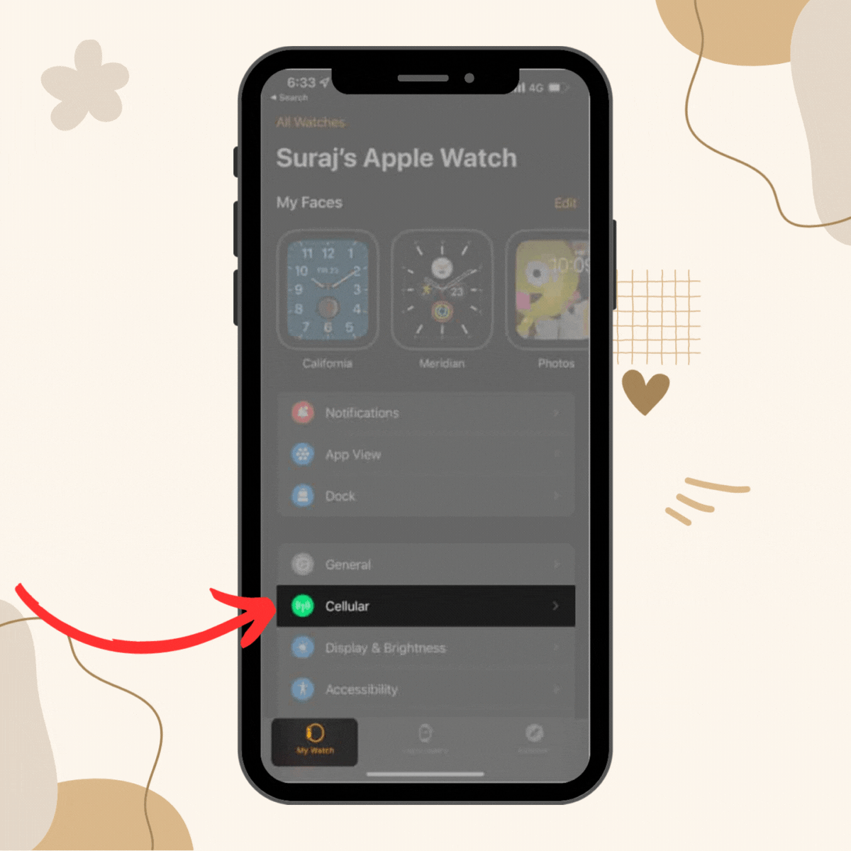 Ấn vào Setup Cellular (Thiết lập di động)