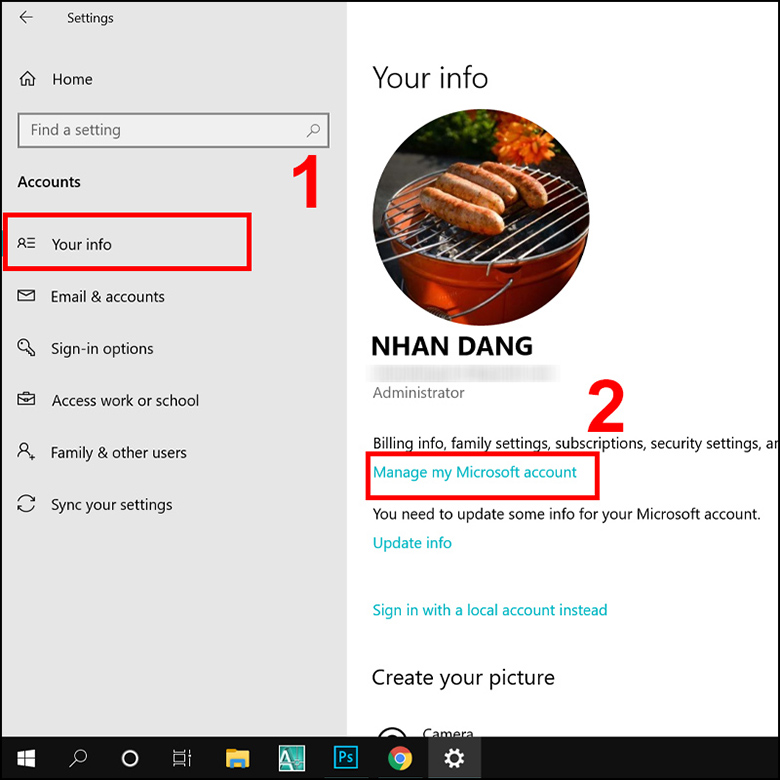 Manage my Microsoft Account