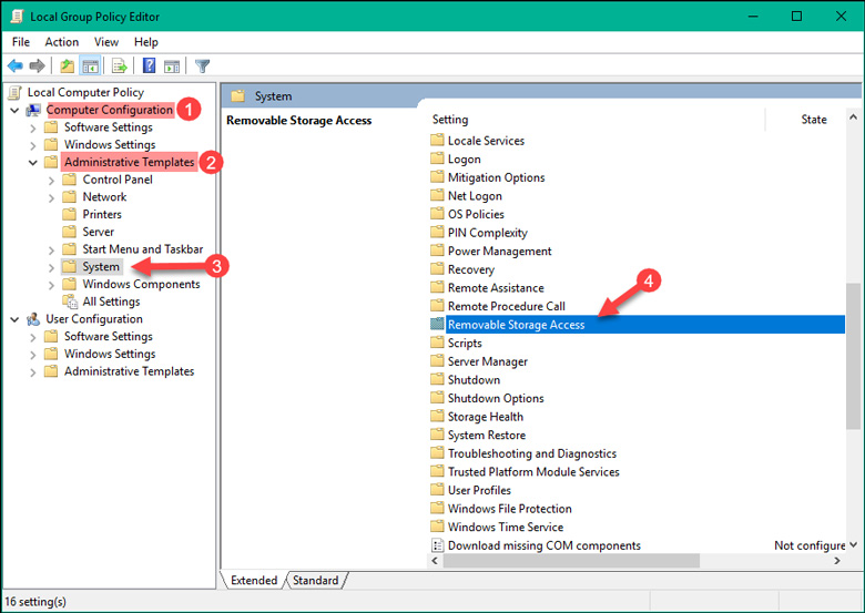 Removable Storage Access