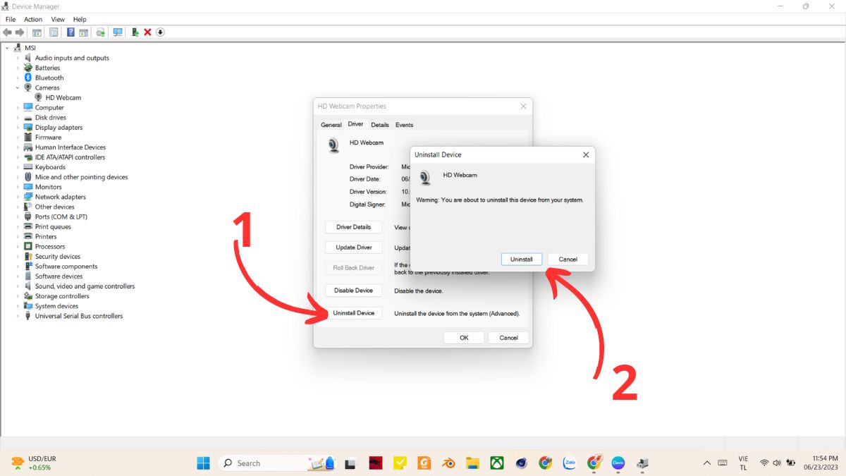 Uninstall Device