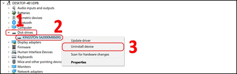 Uninstall device