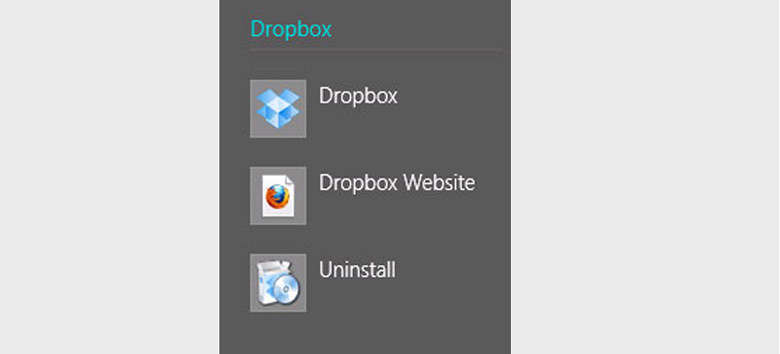 Uninstall shortcut