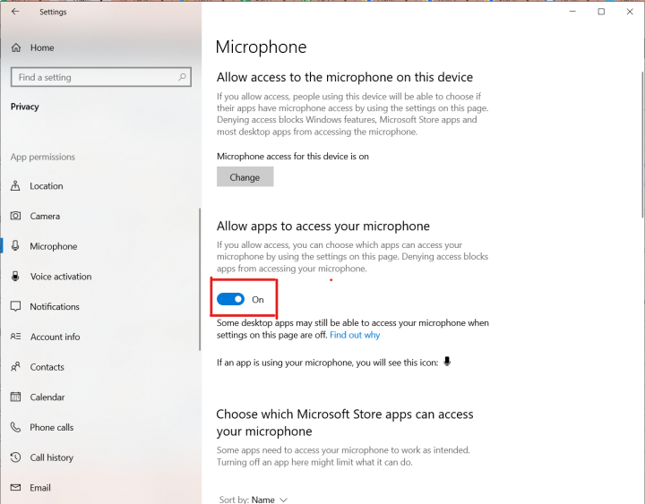 Cách bật micro trên máy tính, bằng Windows Settings