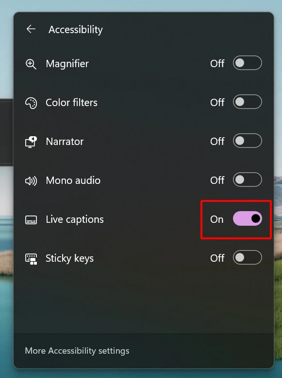 Sử dụng Quick Settings