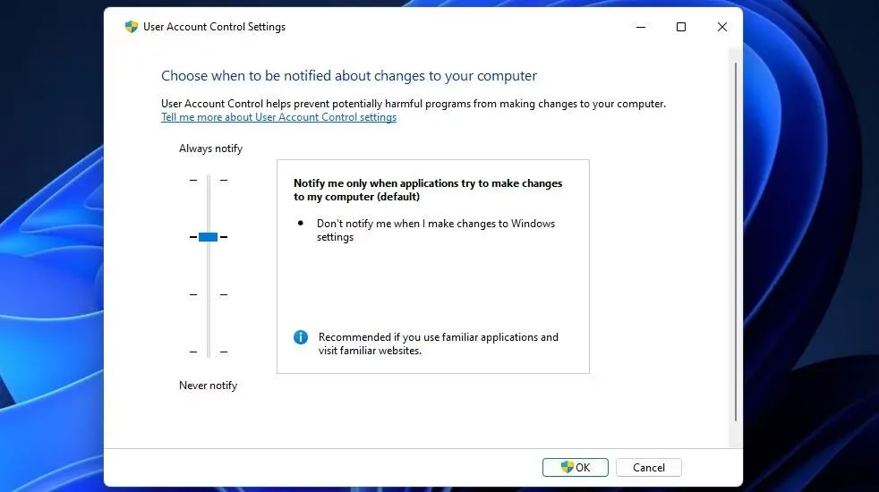 Vô hiệu hóa User Account Control (UAC)