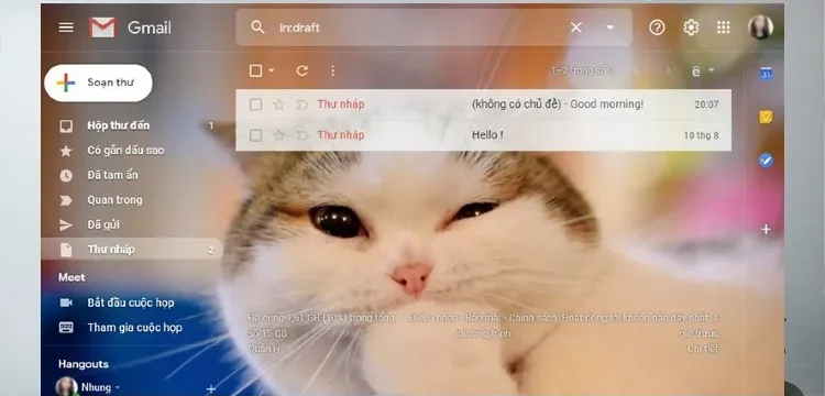 Không nên chọn hình nền Gmail quá sáng, quá tối hoặc quá nhiều chi tiết