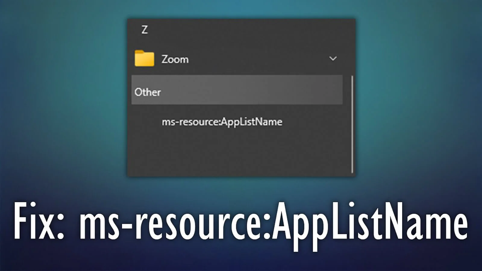 Hướng dẫn 7 cách khắc phục lỗi ms-resource:Appname/Text trên Windows