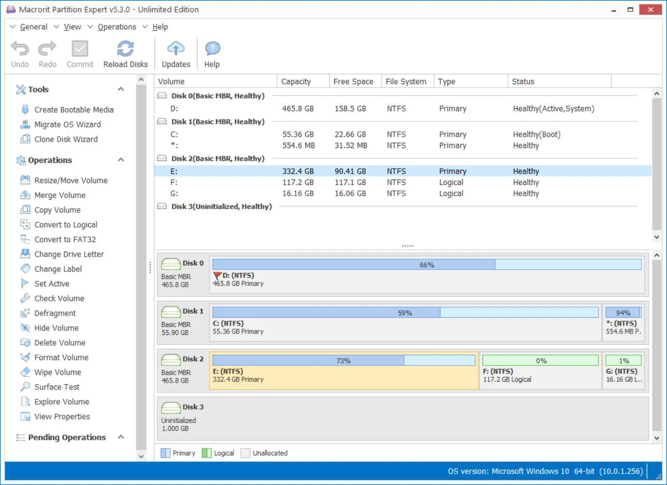 Công cụ miễn phí Macrorit Partition Expert.