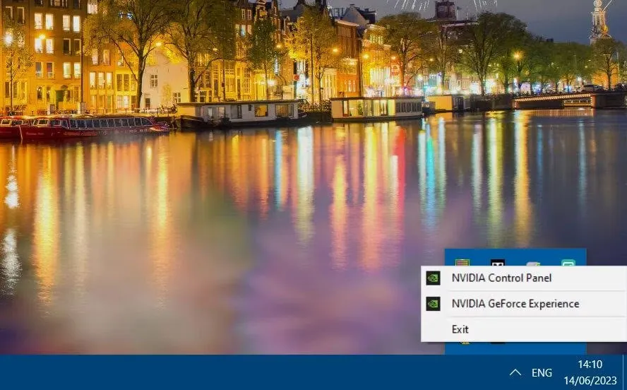 Tùy chọn NVIDIA Control Panel