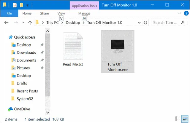 Turn Off Monitor